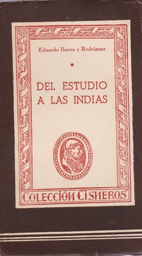 Imagen del vendedor de Del estudio a las Indias a la venta por Librera Cajn Desastre