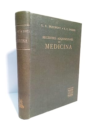 Imagen del vendedor de Recientes adquisiciones en Medicina: teraputicas, clnicas y de laboratorio / Traduccin de la cuarta edicin inglesa, por el Dr. Jos Die y Ms a la venta por Librera Miguel Miranda