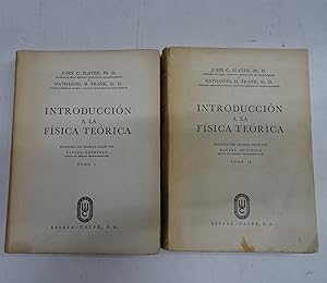 Seller image for INTRODUCCION A LA FISICA TEORICA. TOMOS I Y II. for sale by Librera J. Cintas