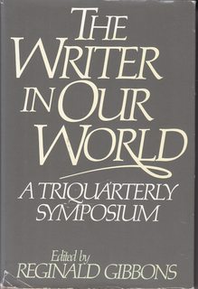 Seller image for The Writer in Our World: A Triquarterly Symposium for sale by Never Too Many Books