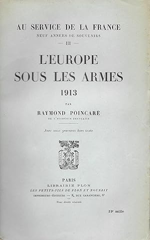 "L'Europe sous les Armes - 1913" (avec onze gravures hors texte)