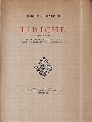 Imagen del vendedor de Liriche a la venta por Librodifaccia