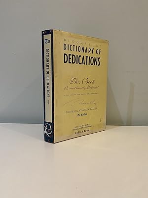 Seller image for Bloomsbury Dictionary of Dedications for sale by Roy Turner Books