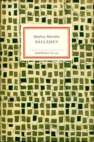 Seller image for Balladen (IB 504). Auswahl von Sina Witt. for sale by Antiquariat & Buchhandlung Rose