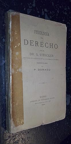 Seller image for Fisiologa del derecho for sale by Librera La Candela