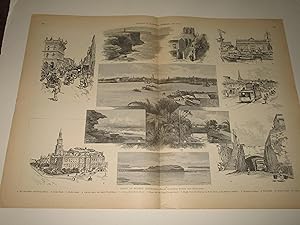 Seller image for 1891 Harper's Weekly Supplement "Glimpses of Australian Life - Views Of Sydney, Australia for sale by rareviewbooks