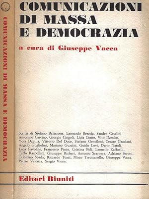 Bild des Verkufers fr Comunicazione di massa e democrazia zum Verkauf von Biblioteca di Babele