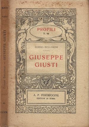 Bild des Verkufers fr Giuseppe Giusti zum Verkauf von Biblioteca di Babele