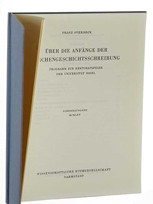 Seller image for ber die Anfnge der patristischen Literatur. Unvernd. Nachdr. d. Ausg. 1954. Darmst., Wiss. Buchges., 1966. for sale by Antiquariat Lehmann-Dronke