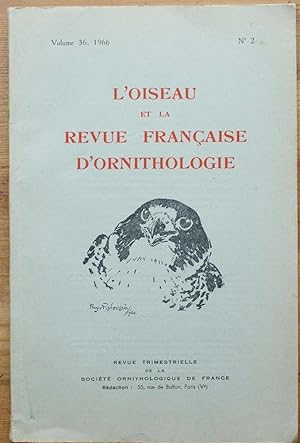 Image du vendeur pour L'oiseau et la revue franaise d'ornithologie - Volume 36, numro 2 de 1966 mis en vente par Aberbroc
