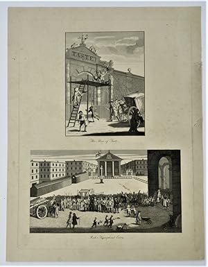 Rich's Triumphant Entry and The Man of Taste, two antique prints attributed to William Hogarth