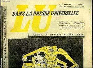 Bild des Verkufers fr Lu dans la presse universelle n 155 - Vers un pacte pan-europen ?, l'europe contre le Reich, Une nouvelle alliance franco-russe, Flotte arienne et arodromes souterrains du Reich par Pembroke Stephens, M. Frot partisan du Gouvernement d'union nationale zum Verkauf von Le-Livre