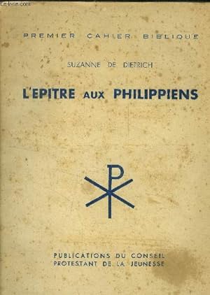 Bild des Verkufers fr L'pitre aux philippiens zum Verkauf von Le-Livre