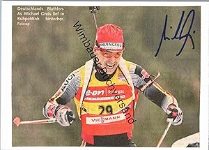 Original Autogramm Michael Greis Biathlon /// Autograph signiert signed signee