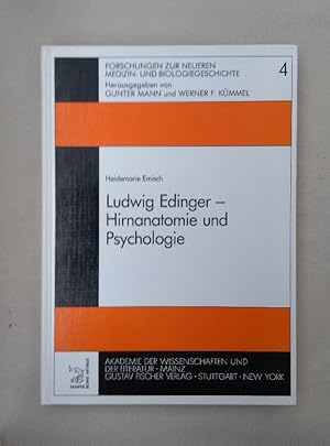 Bild des Verkufers fr Ludwig Edinger. Hirnanatomie und Psychologie (=Forschungen zur neueren Medizin- und Biologiegeschichte; Band 4). zum Verkauf von Wissenschaftl. Antiquariat Th. Haker e.K