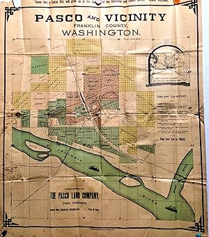 Pasco and vicinity, Franklin County Washington State real estate speculation advertisement map