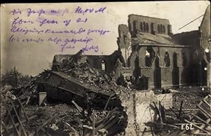 Foto Ansichtskarte / Postkarte Zerstörtes Gebäude, Kriegszerstörungen, Bombardierung