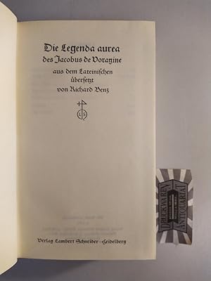 Imagen del vendedor de Die Legenda aurea des Jacobus de Voragine. a la venta por Druckwaren Antiquariat