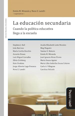 Imagen del vendedor de La educacin secundaria a la venta por Podibooks