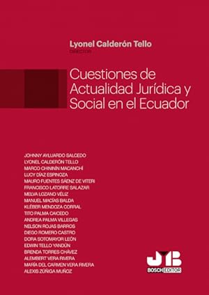 Bild des Verkufers fr Cuestiones de actualidad jurdica y social en el Ecuador. zum Verkauf von Podibooks