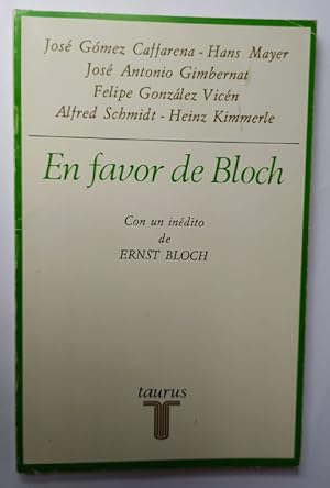 Imagen del vendedor de En favor de Bloch. a la venta por La Leona LibreRa
