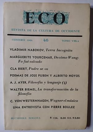 Seller image for ECO. Revista de la cultura de occidente. 46. for sale by La Leona LibreRa