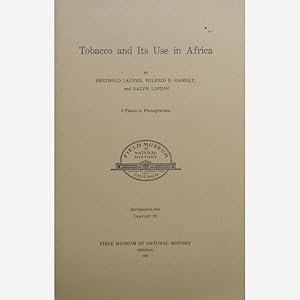 Seller image for Tobacco and Its in Africa for sale by Vasco & Co / Emilia da Paz