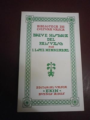 Seller image for Breve historia del Pas Vasco for sale by Le livre de sable