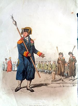 Beadle of The Church. Aquatint from the Costume of Gt Britain. 1805