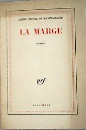 Imagen del vendedor de La marge. Roman. a la venta por Librera y Editorial Renacimiento, S.A.