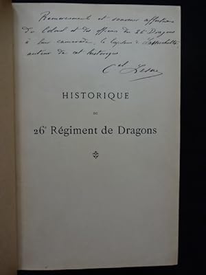 Historique du 26ème Régiment de DRAGONS