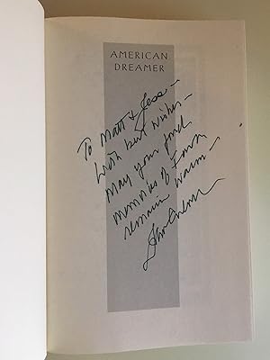 Seller image for American Dreamer: A Life of Henry A. Wallace (Inscribed First Edition, First Printing) for sale by M.S.  Books