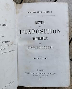 EXPOSITION UNIVERSELLE de 1855 - revue de l'Exposition Universelle - collection bibliothèque mode...