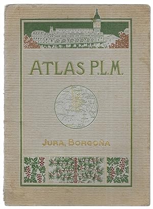 Jura, Borgoña. Atlas P.L.M. 1900 Ferrocarriles de Paris-Lion- Mediterráneo
