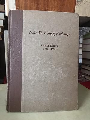 New York Stock Exchange, year book 1931-1932