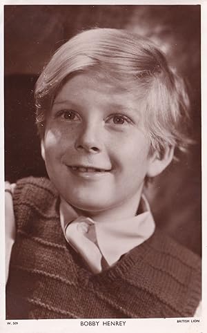 Bobby Henrey French Child Film Star Picturegoer Rare Postcard