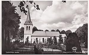 Lackalanga Swedish Sweden Church Kyrka Real Photo Postcard