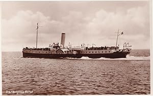 PS Brighton Belle Sussex Paddle Steamer Ship RPC Postcard
