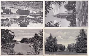 AK Herning Sondre Anlaeg Swans River Denmark 4x Old Postcard
