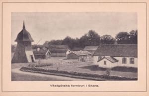 Vastgotska Fornbyn I Skara Sweden Old Postcard