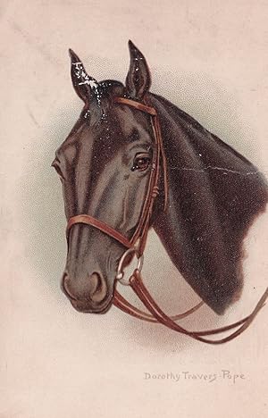 Dorothy Travers Pope Happy Horse Antique Postcard