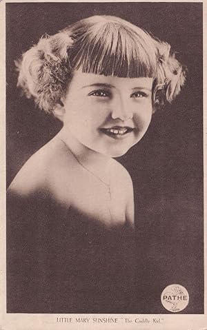 Marie Osborne Little Mary Sunshine Child Film Star Postcard