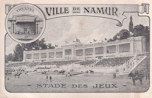 Ville De Namur Theatre Belgium Advertising Antique Postcard