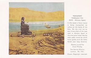 Transport Through The Ages Ancient Egypt Nile Old Postcard
