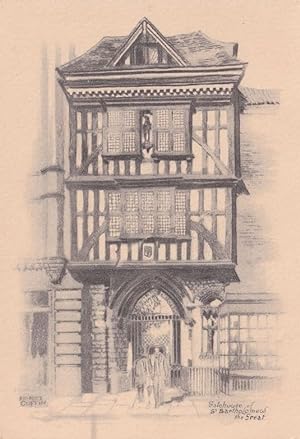 Gatehouse St Bartholomew London Hospital Old Postcard