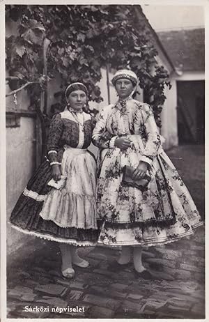 Sarkozi Nepviselet Hungary Real Photo Costume Postcard