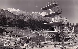 Solbad Hall Hotel Swimming Pool Austria Real Photo Postcard