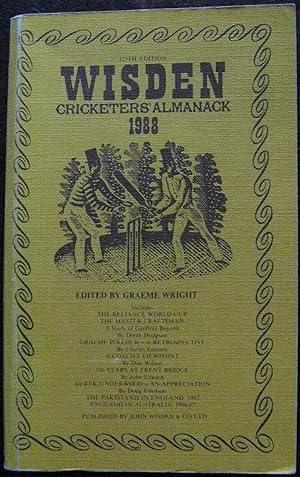 Bild des Verkufers fr Wisden Cricketers' Almanack 1988 zum Verkauf von Vintagestan Books