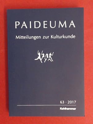 Paideuma. Mitteilungen zur Kulturkunde. Band 63 (2017).