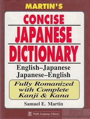Seller image for Martins Concise Japanese Dictionary English-Japanese. Japanese-Englisch for sale by Leipziger Antiquariat